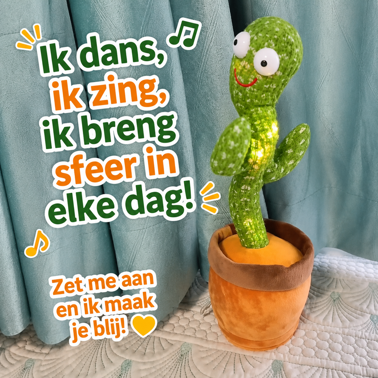 Cactus Kees™ Zingende Cactus
