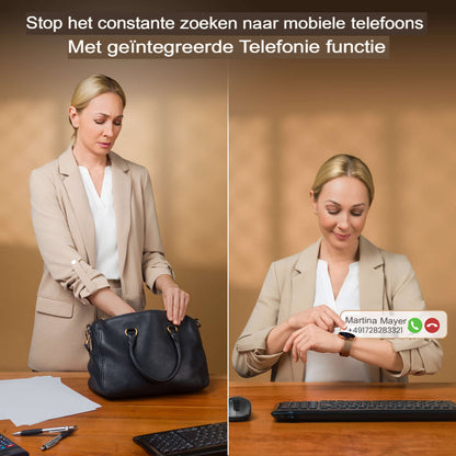 Élanza™ Slimme Luxe Smartwatch voor Stijl & Gezondheid