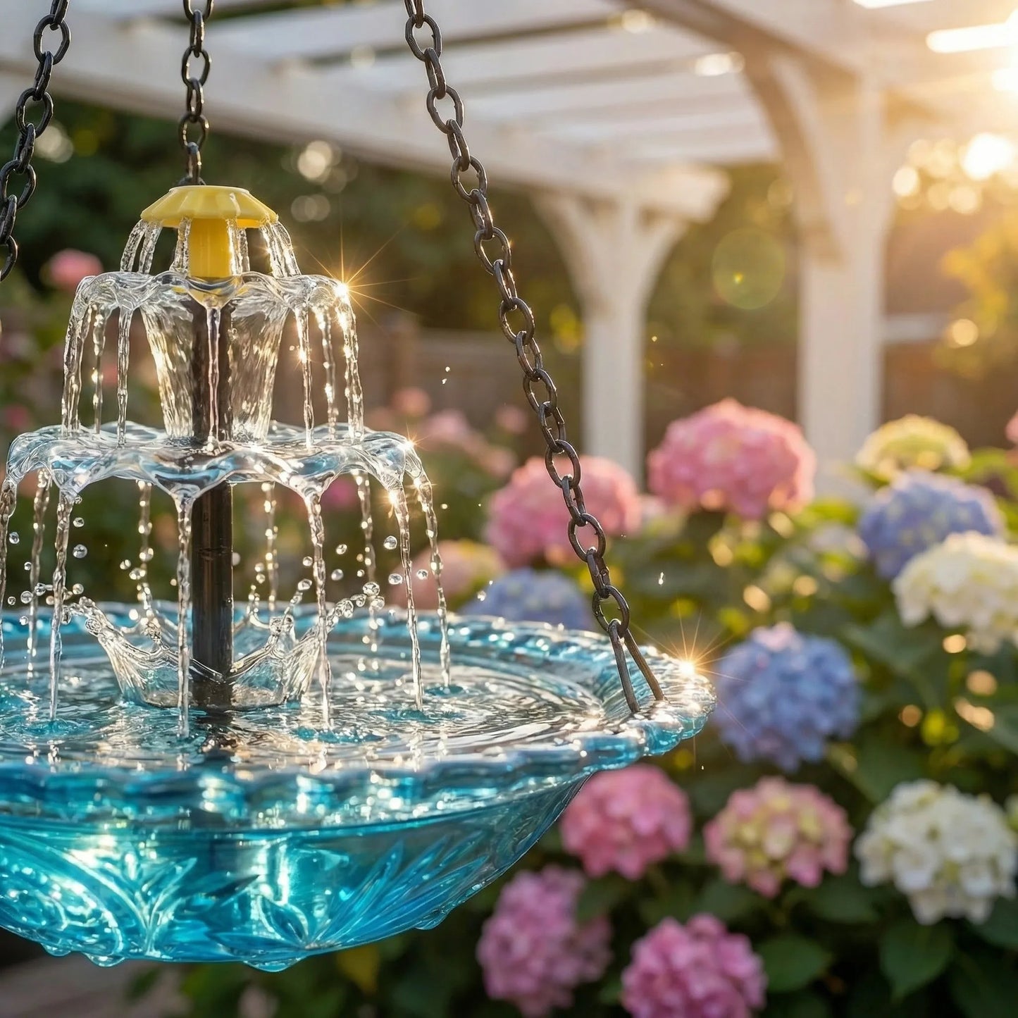 Blue Serene™ Fontein op zon-licht