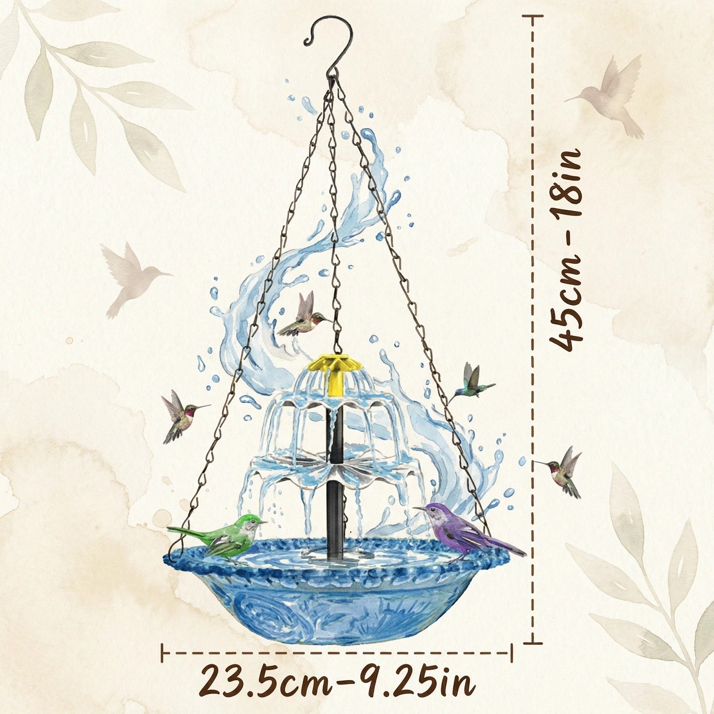 Blue Serene™ Fontein op zon-licht
