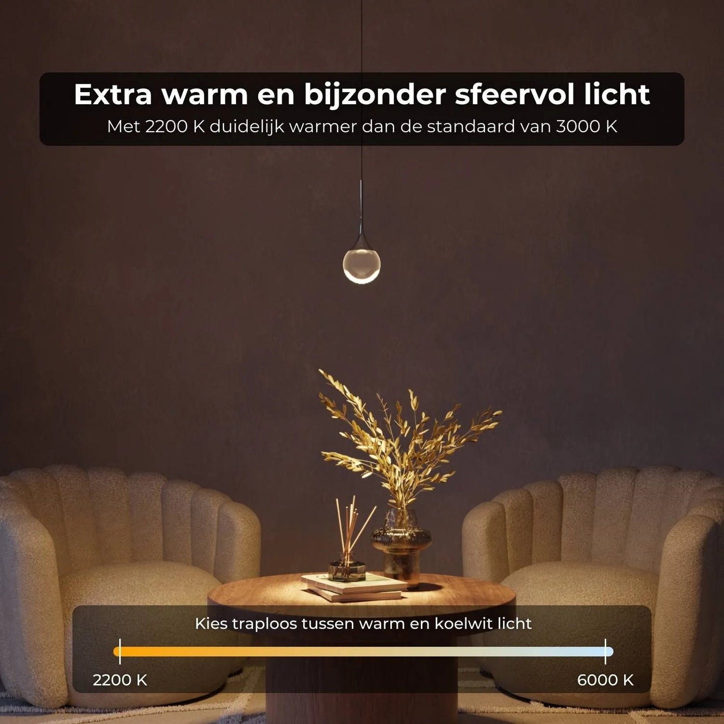 Veloura™ Luxe Glazen Hanglamp met Slimme Lichtbeleving