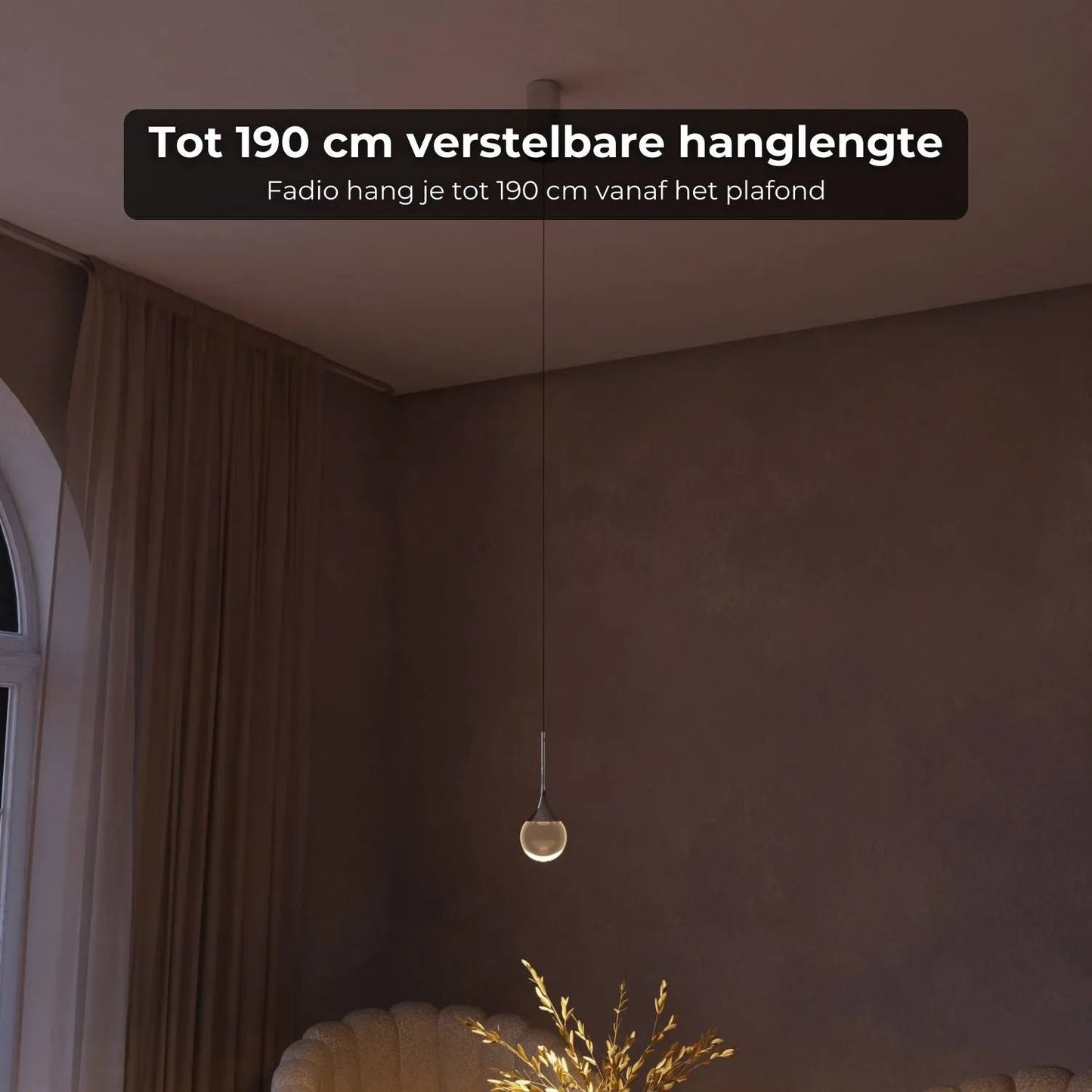 Veloura™ Luxe Glazen Hanglamp met Slimme Lichtbeleving