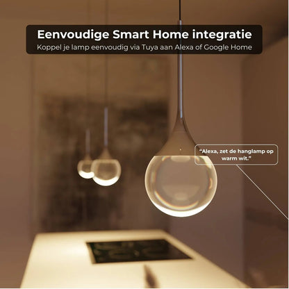 Veloura™ Luxe Glazen Hanglamp met Slimme Lichtbeleving
