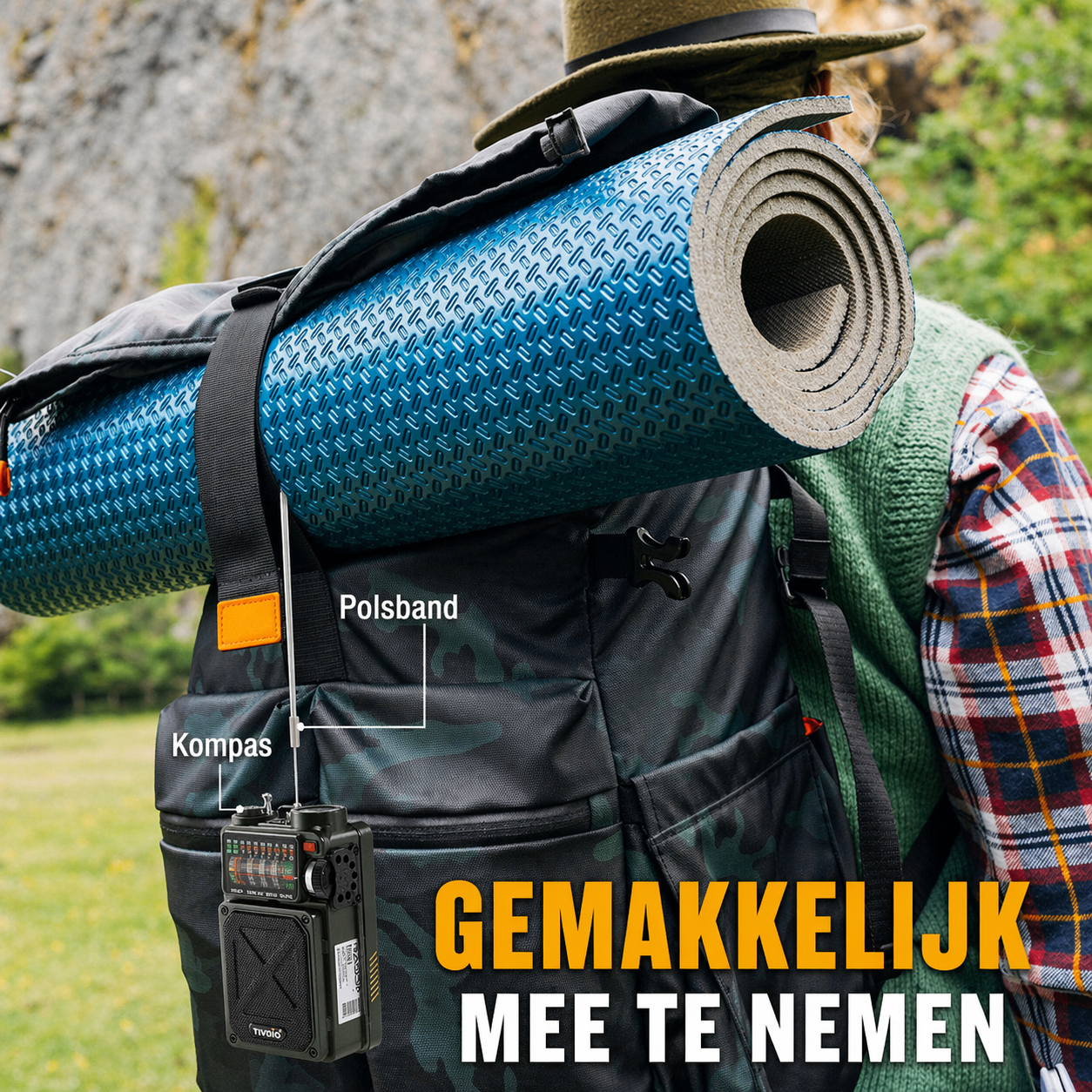 Vintage Noodradio™  op Zonne-energie