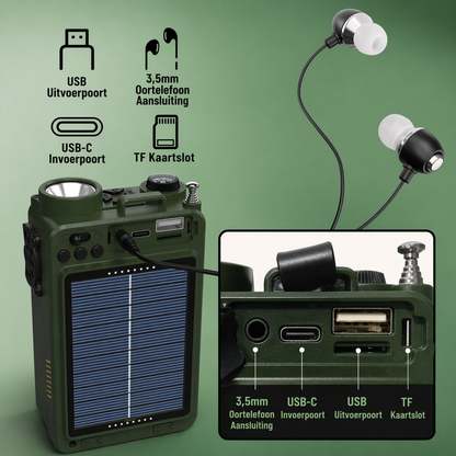 Vintage Noodradio™  op Zonne-energie