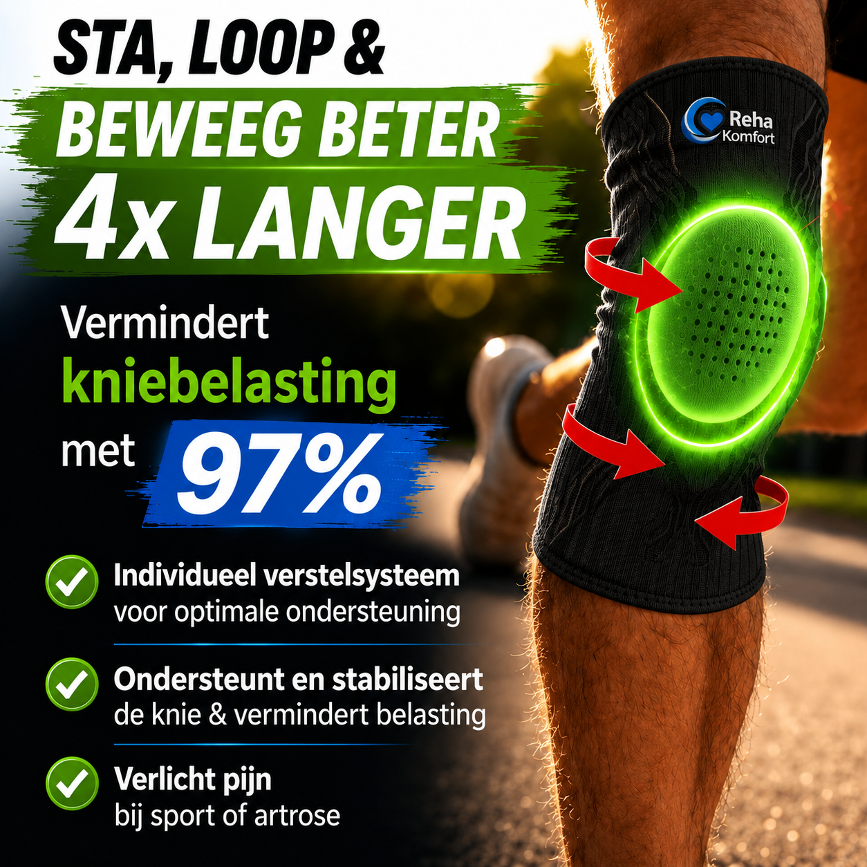 Reha Komfort Knie Bandage™