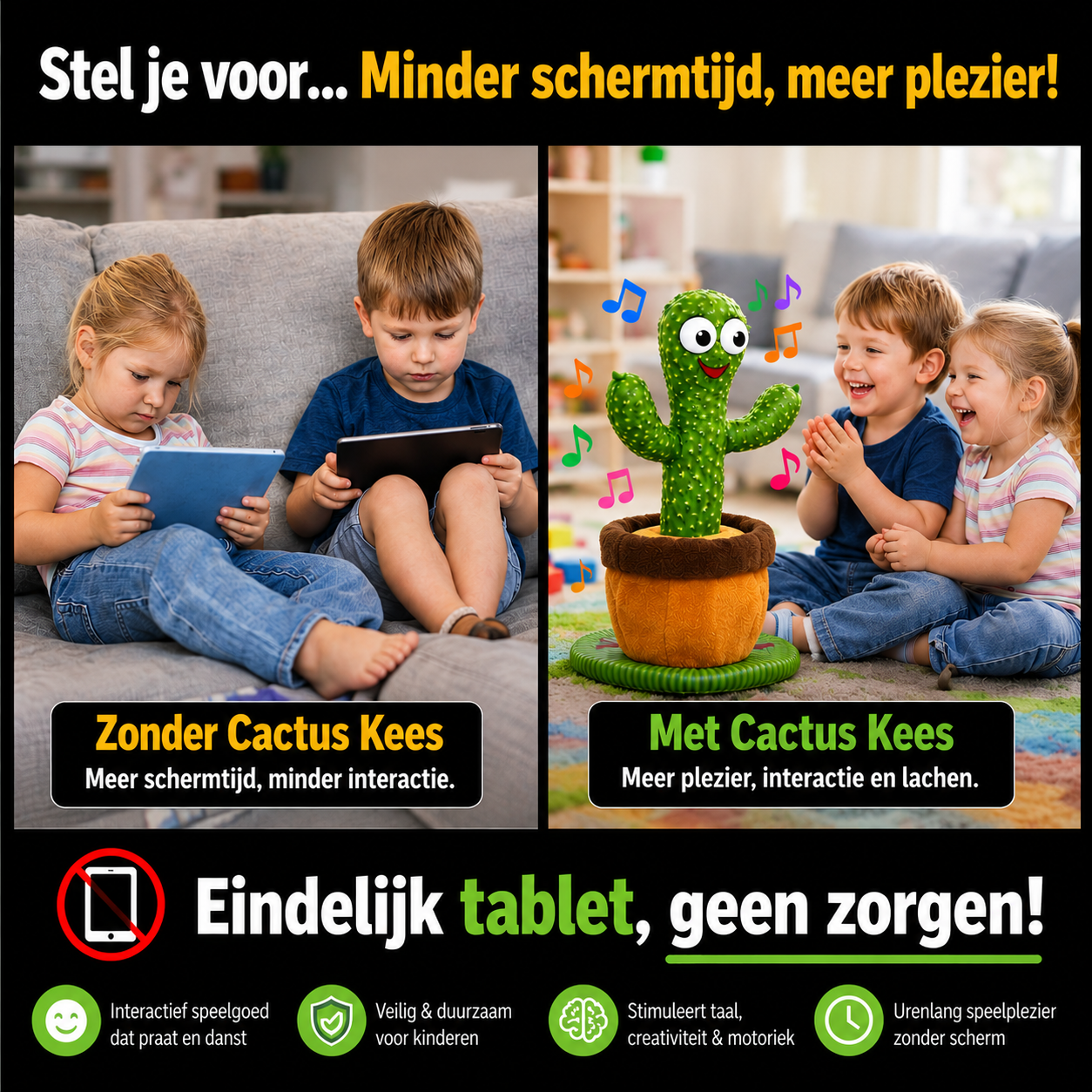 Cactus Kees™ Zingende Cactus