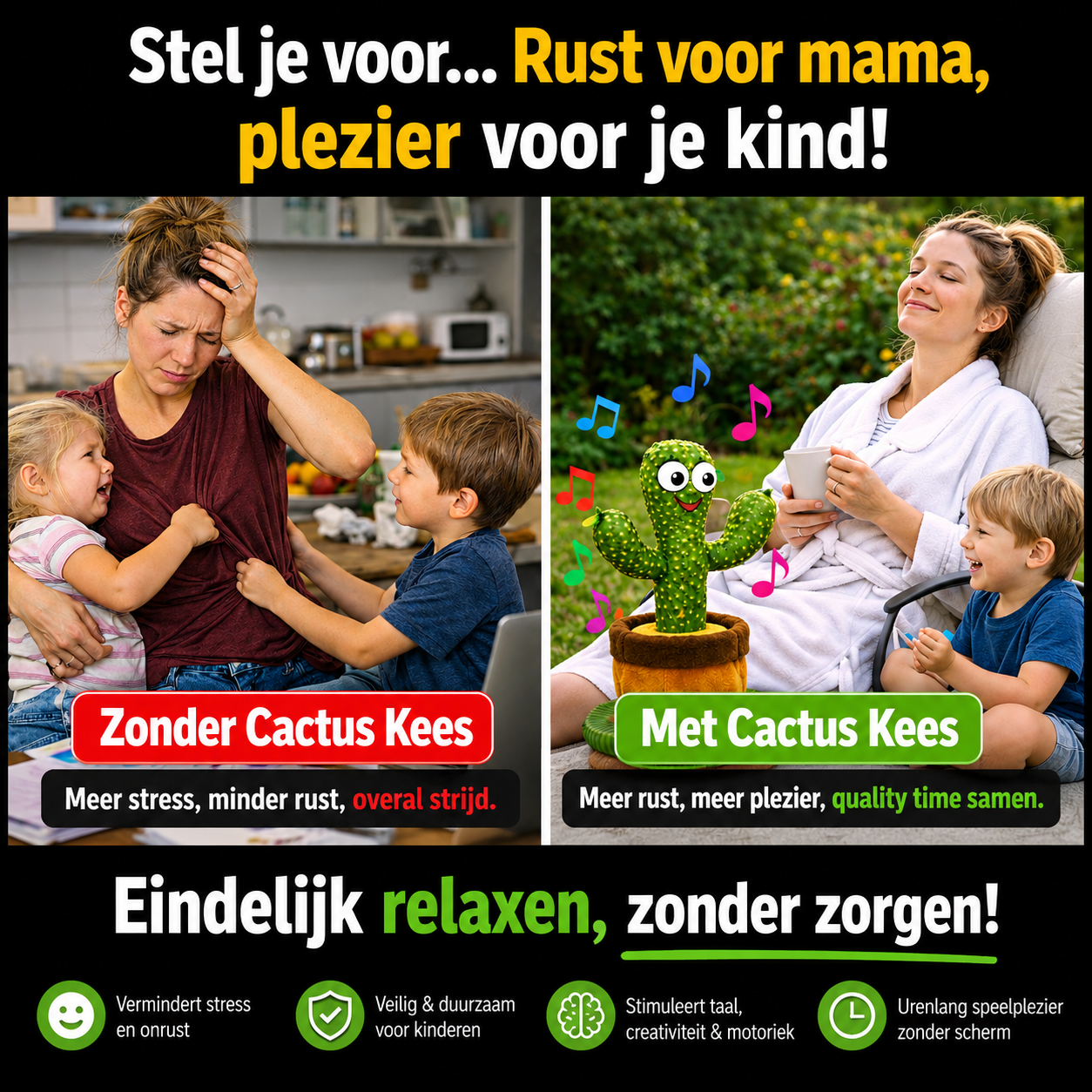 Cactus Kees™ Zingende Cactus