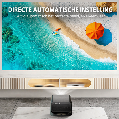 Vision Max™ Slimme Full HD-projector met automatische scherpstelling  1080p, Wi‑Fi 6, 360°