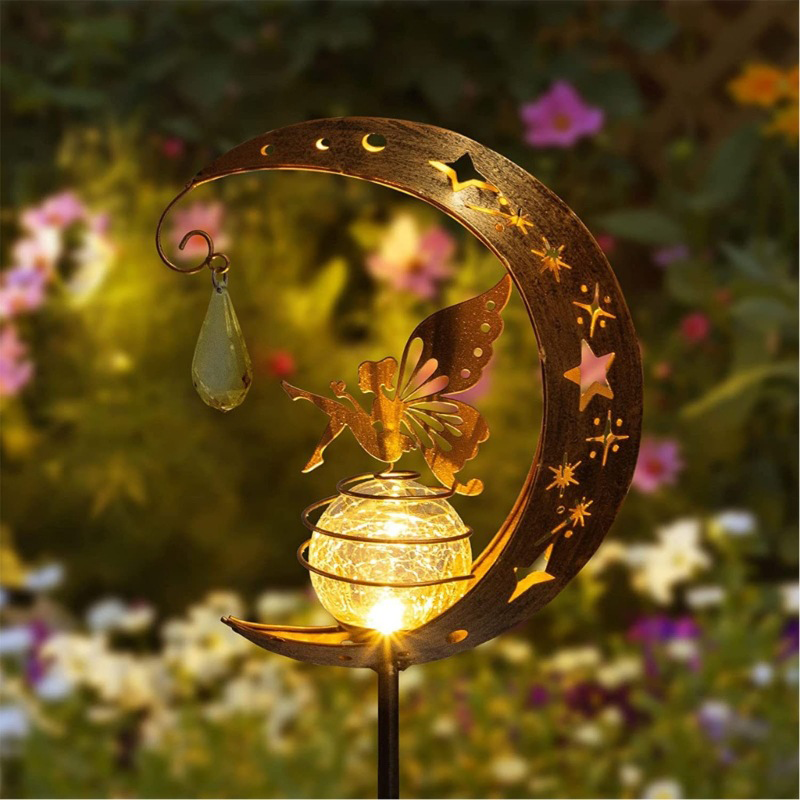 Zonne-energie Elf en Maan lamp™ voor de Tuin