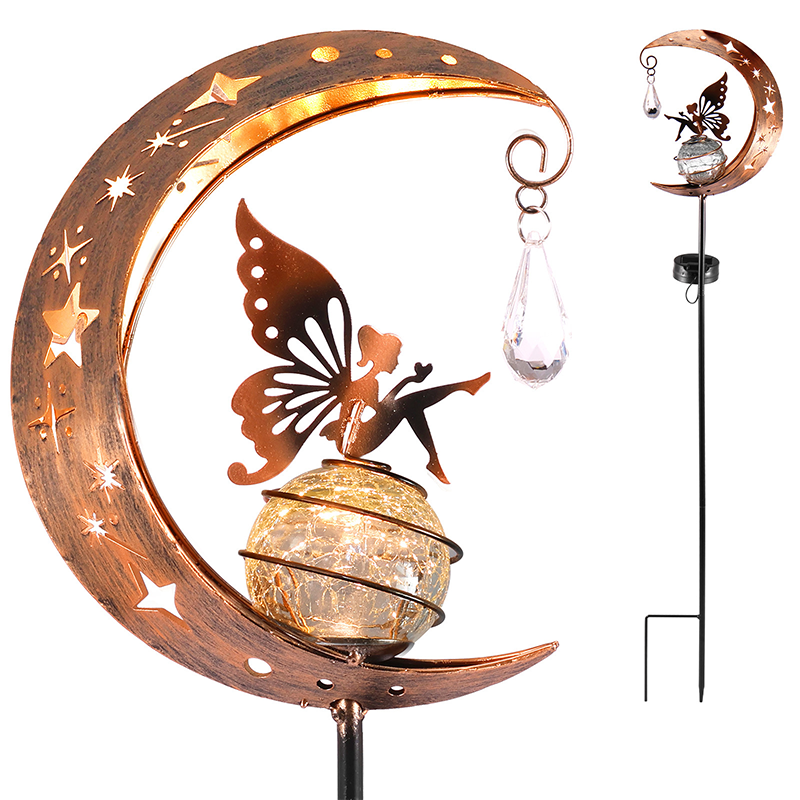 Zonne-energie Elf en Maan lamp™ voor de Tuin