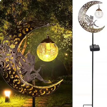 Zonne-energie Elf en Maan lamp™ voor de Tuin
